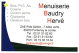 Entreprise Menuiserie Baudry Hervé