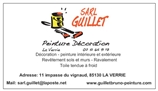 SARL GUILLET peintre en batiment, revêtement de sol, rénovation, parquet, revêtement de mur, ravalement LA VERRIE 85130